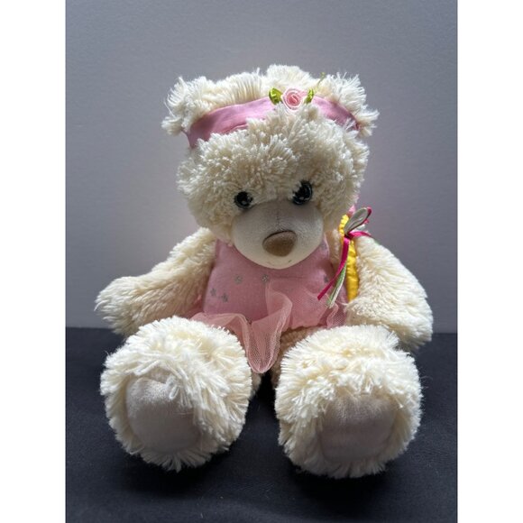 First & Main Tillie Twinkletoes Ballerina Teddy Bear With Pink Tutu & Flower - Picture 1 of 7